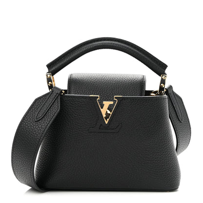 Louis Vuitton Taurillon Mini Capucines Black 1 of 9