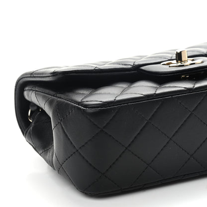 Chanel Lambskin Quilted Mini Rectangular Flap Black 8 of 9