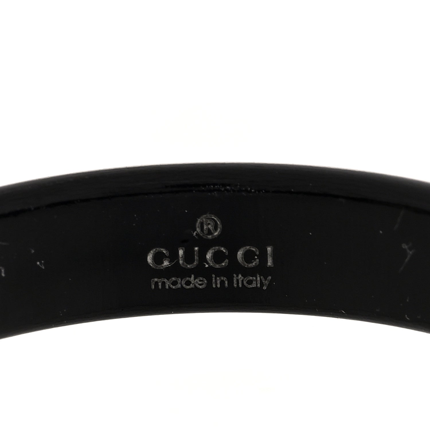 Gucci 18K Yellow Gold Synthetic Corundum Icon Ring Black 62 10 4 of 5