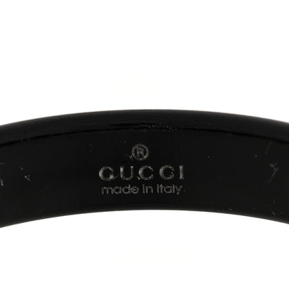 Gucci 18K Yellow Gold Synthetic Corundum Icon Ring Black 62 10 4 of 5
