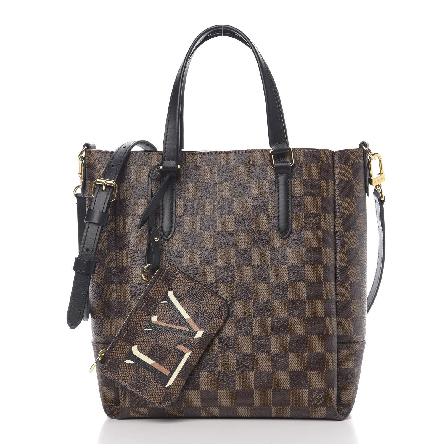 Louis Vuitton Damier Ebene Belmont PM Black 1 of 8