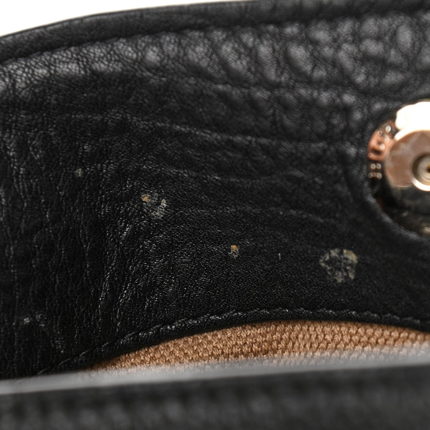 Grainy Calfskin House Check Medium Maidstone Black