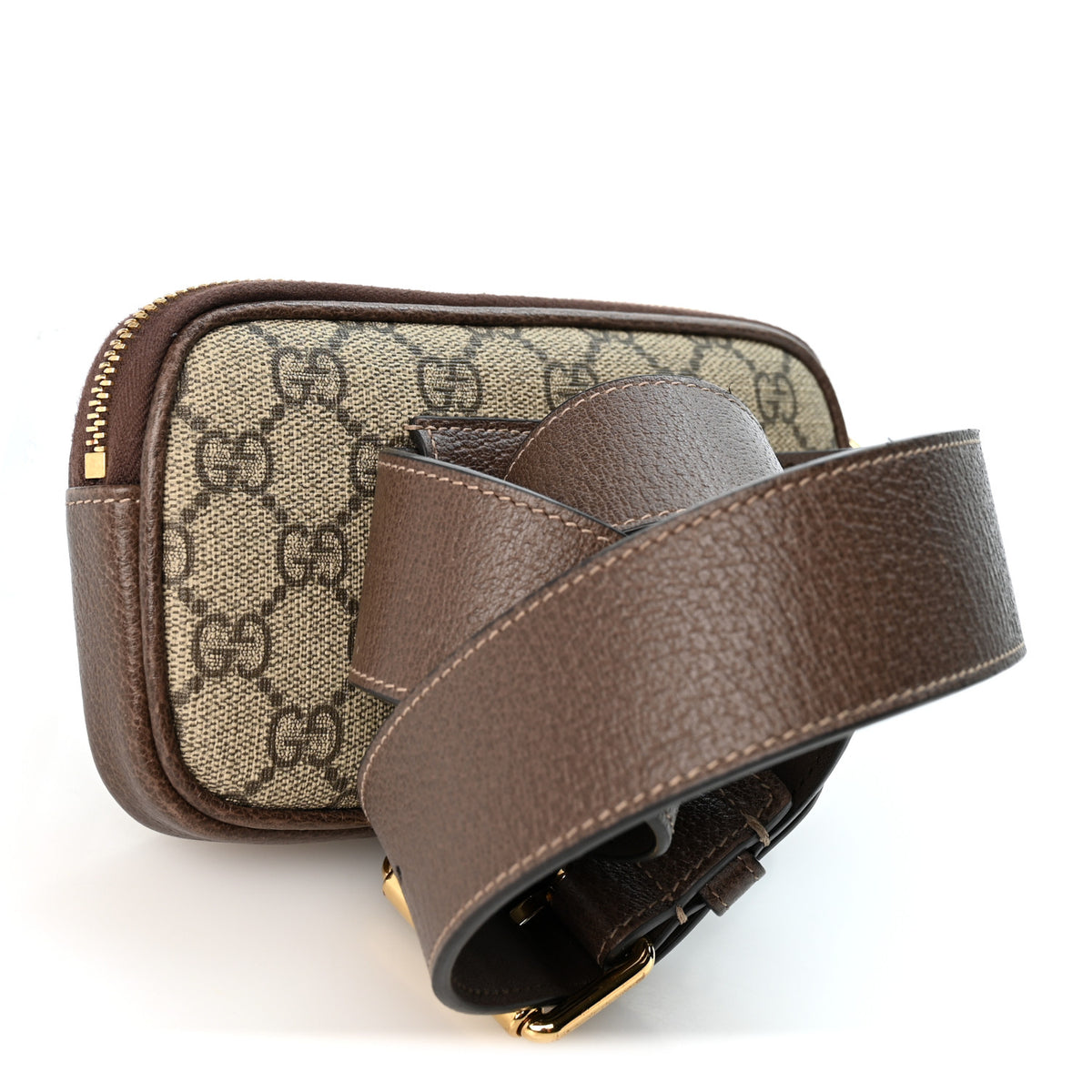 Gucci GG Supreme Monogram Ophidia Belted iPhone Case 75 30 Dark Brown 3 of 11