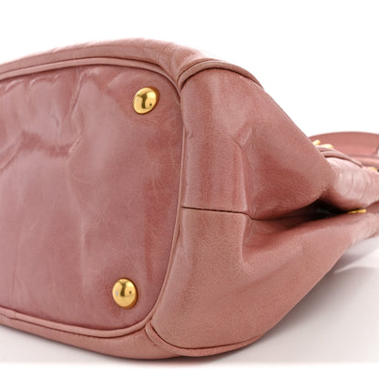 Miu Miu Vitello Shine Small Bow Shopping Tote Loto 10 of 11