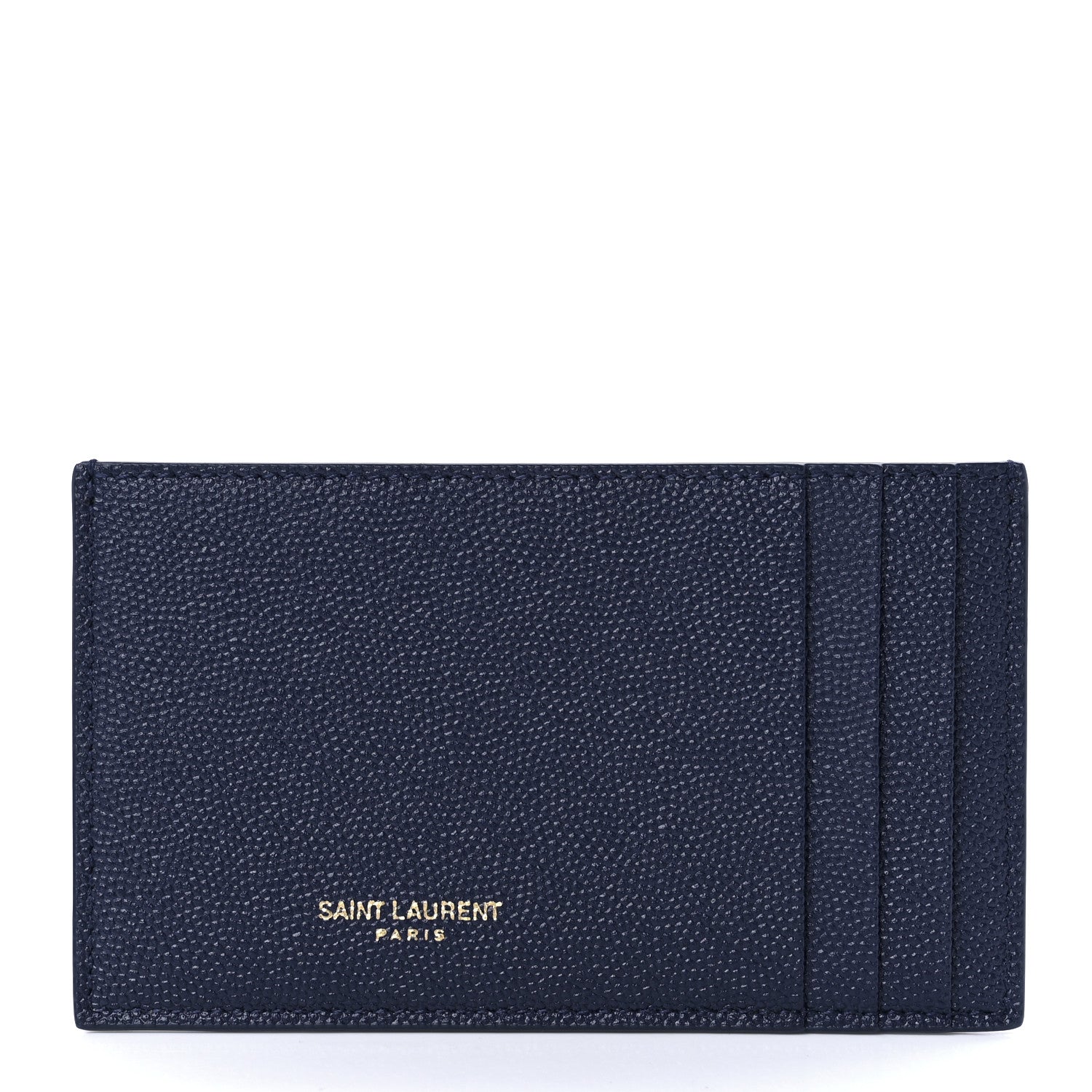 Saint Laurent Grain De Poudre Monogram Uptown Chain Wallet Blue Charron 10 of 15