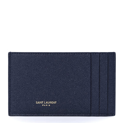 Saint Laurent Grain De Poudre Monogram Uptown Chain Wallet Blue Charron 10 of 15
