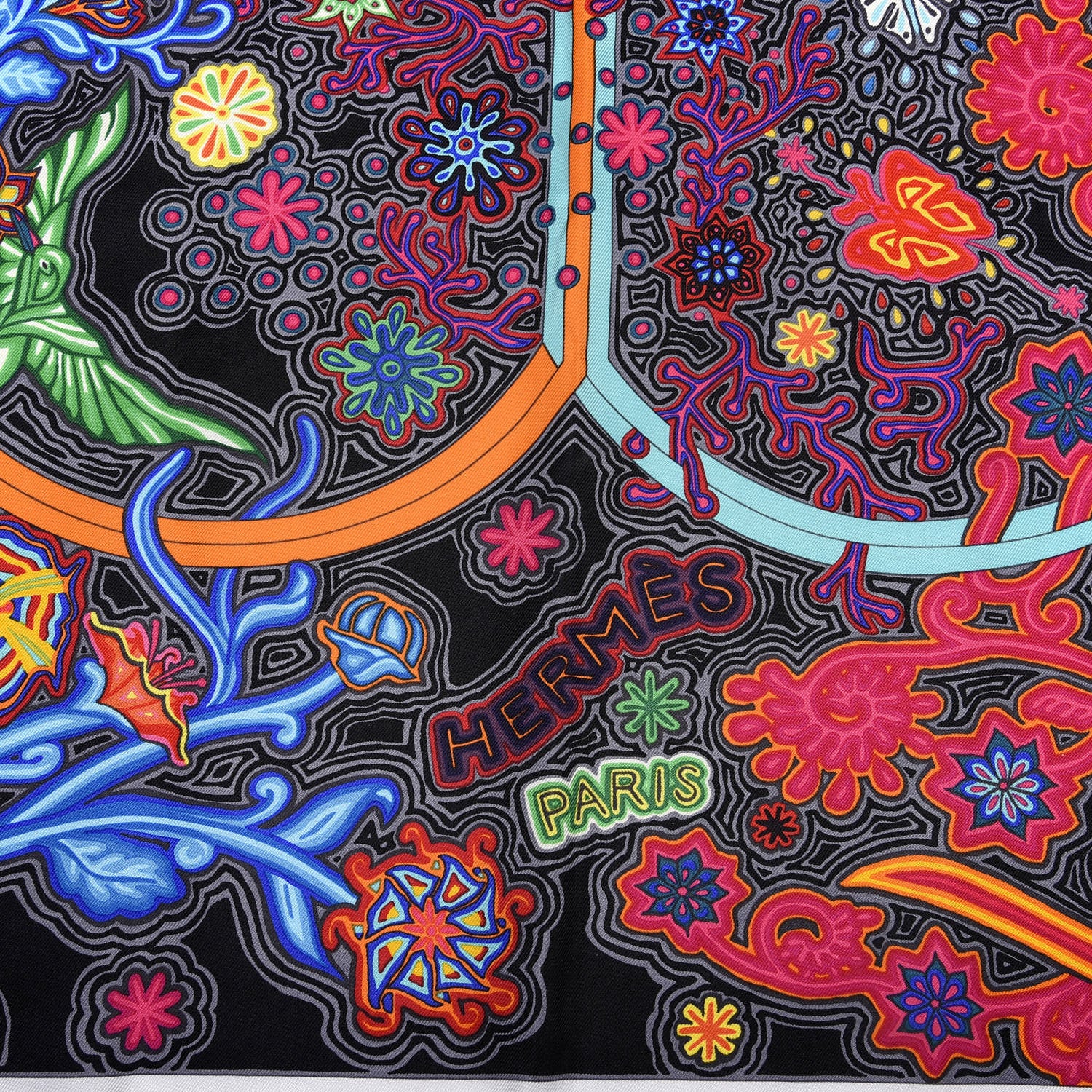 Hermes Silk L'Arbre Du Vent Scarf 90 2 of 5