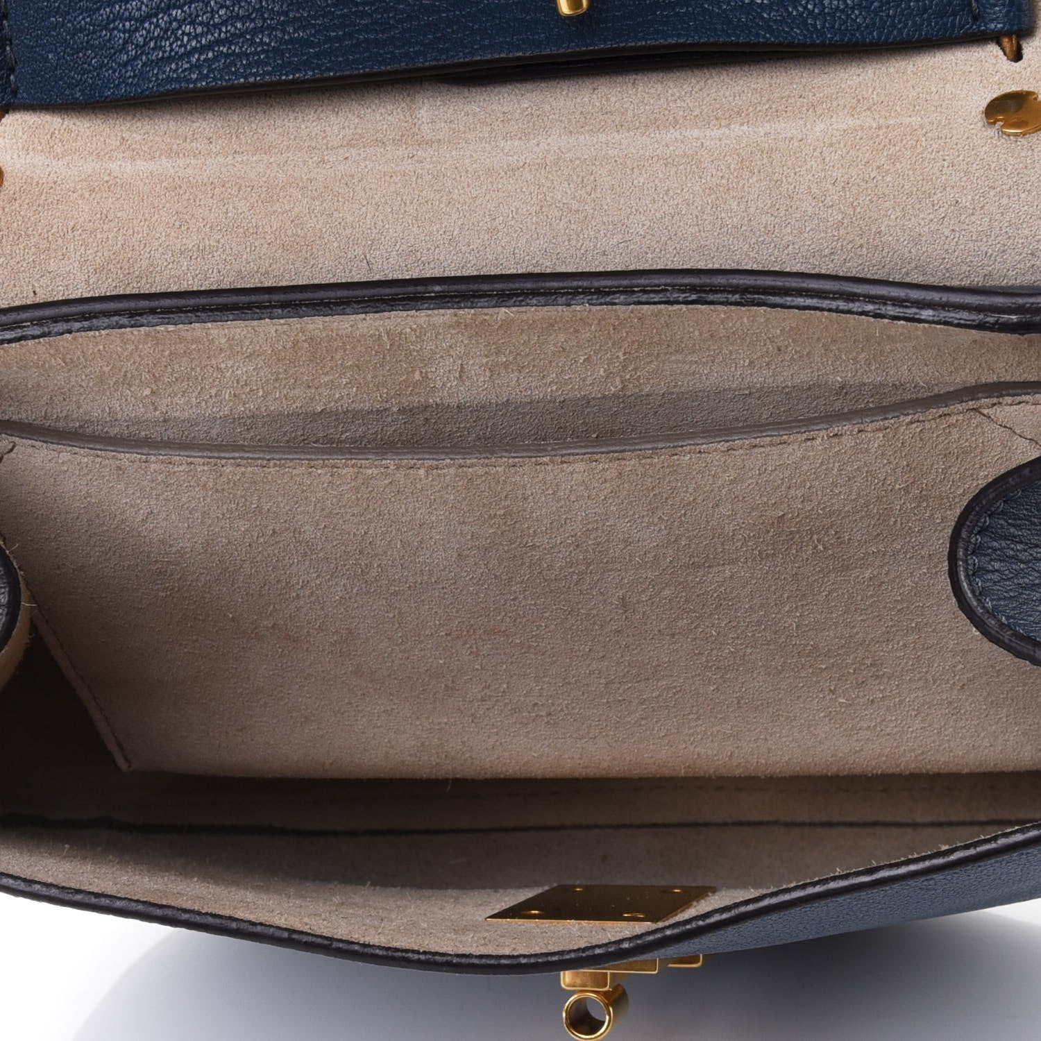 Chloe Goatskin Drew Shoulder Bag Denim Blue 4 of 4