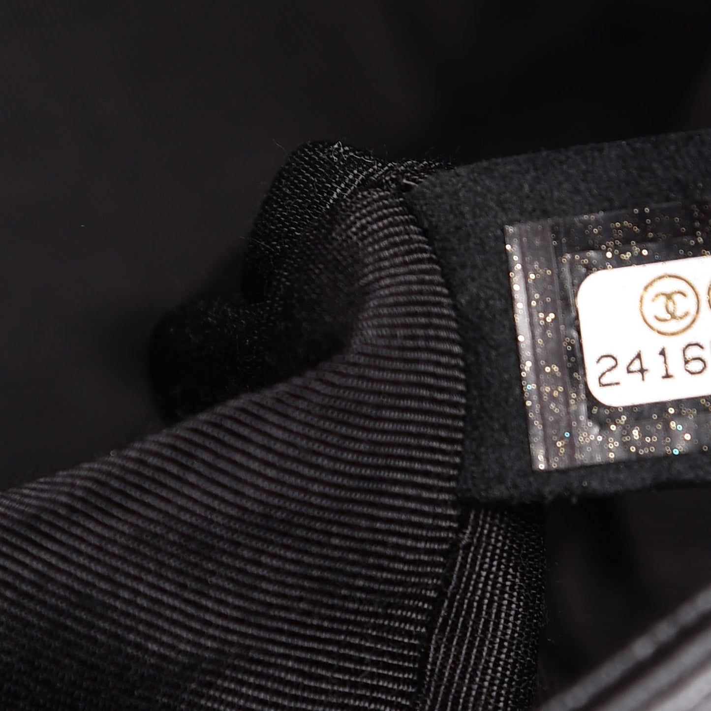Lambskin Iridescent PVC Chevron Quilted Medium Boy Flap Black Silver