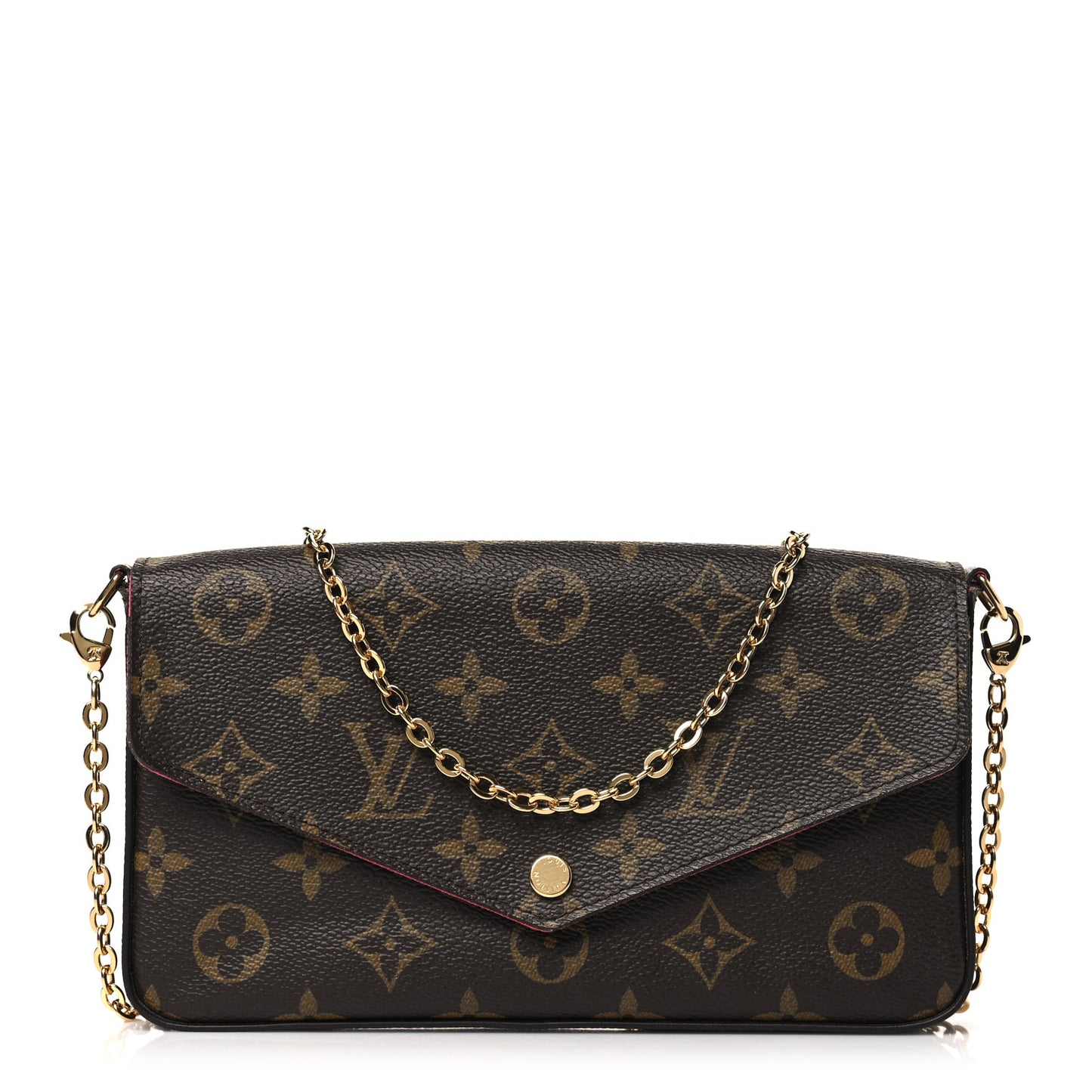 Monogram My LV World Tour Pochette Felicie Chain Wallet Hot Pink