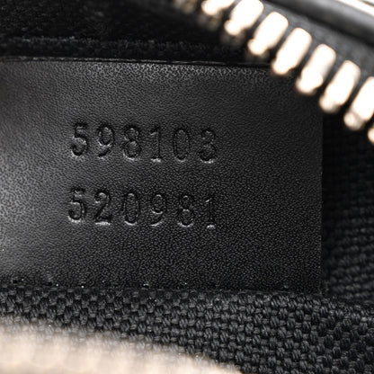 Gucci GG Supreme Monogram Appia Calfskin Web Small Camera Messenger Bag Black Grey 7 of 12