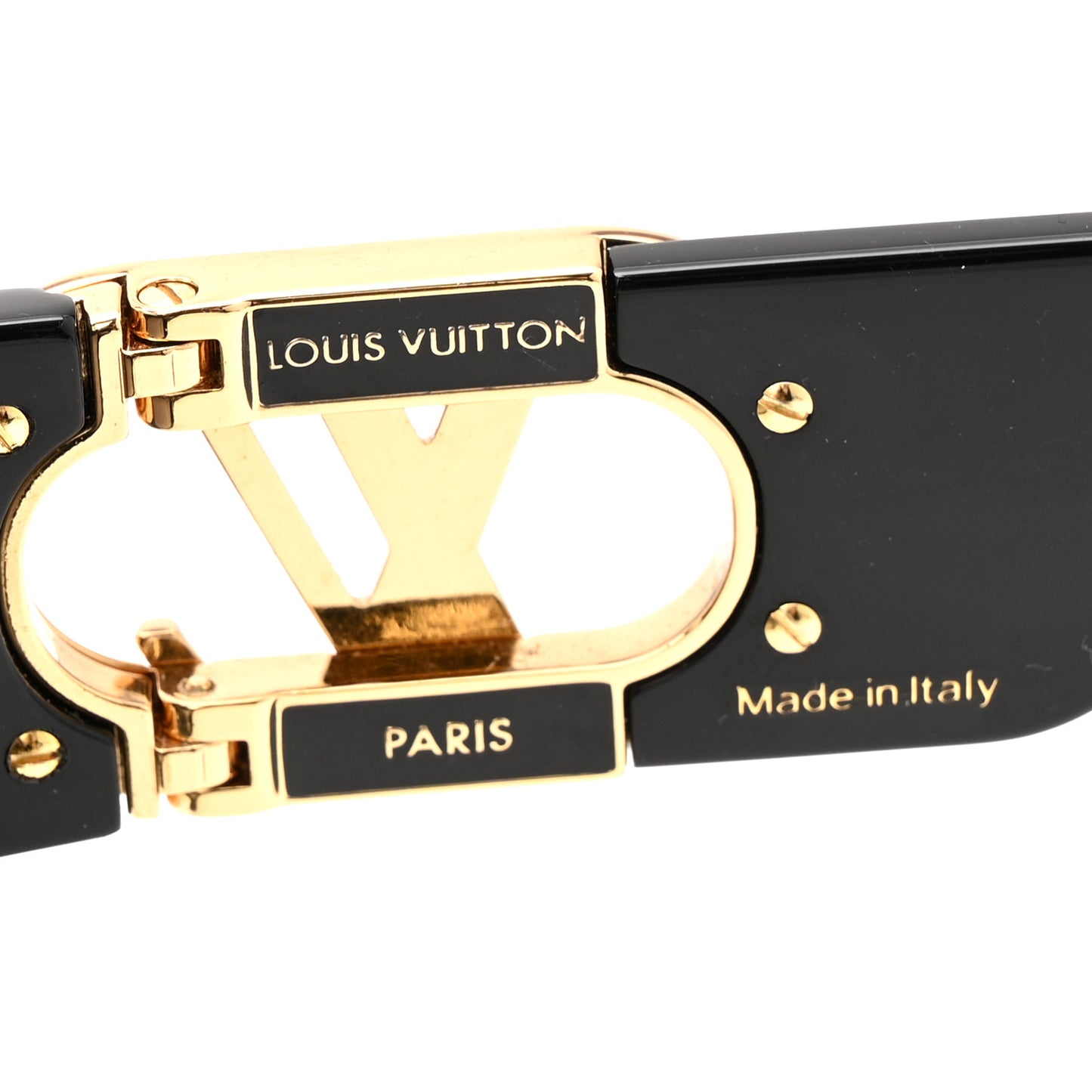 Acetate LV Link Square Sunglasses Z1661E Black