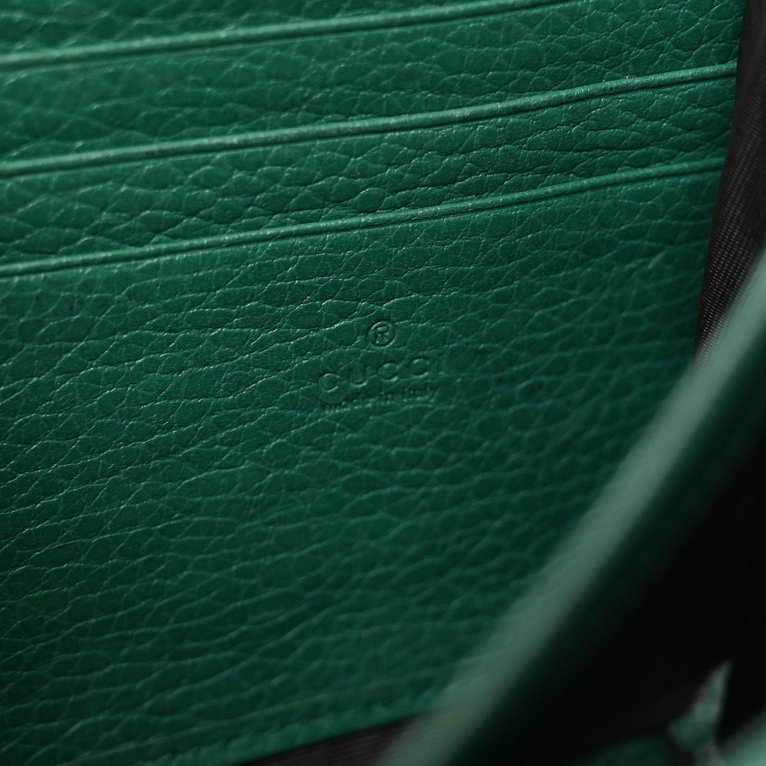 Gucci Calfskin Mini Dionysus Chain Wallet Emerald 6 of 10