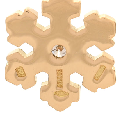 Bulgari 18K Yellow Gold Diamond Snowflake Charm 3 of 3