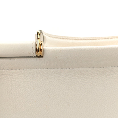 Dolce & Gabbana Calfskin Medium Sicily Soft Satchel White 11 of 14