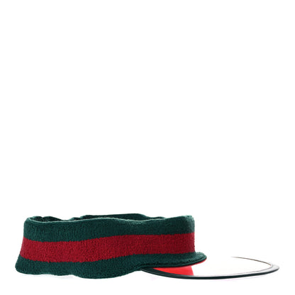 Gucci Vinyl Web Visor M Green Red 5 of 11