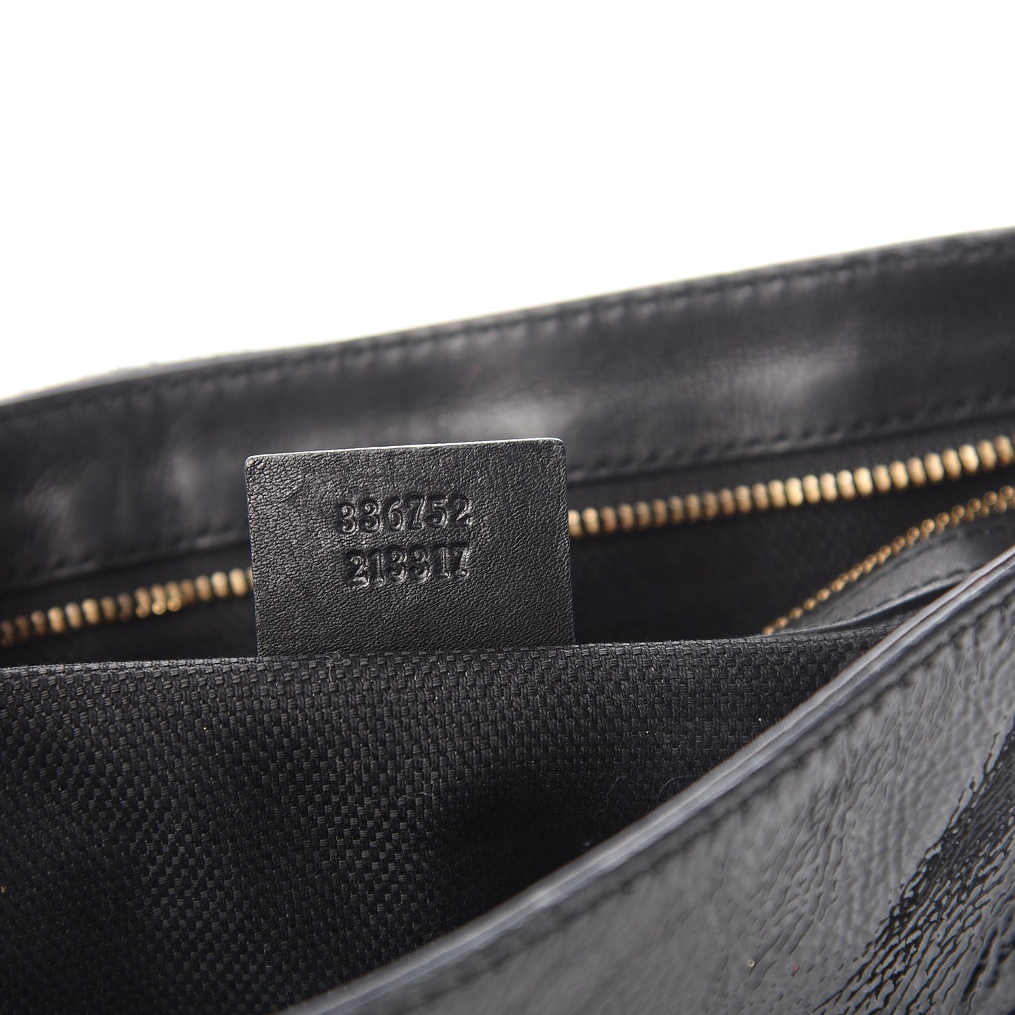 Patent Medium Soho Flap Crossbody Black