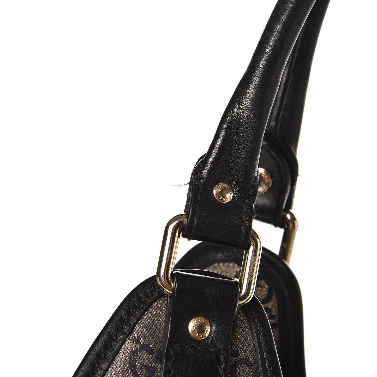Crystal Monogram Large Joy Shoulder Bag Black