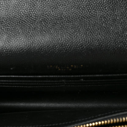 Saint Laurent Grain De Poudre Classic Monogram Kate Tassel Chain Wallet Black 5 of 8