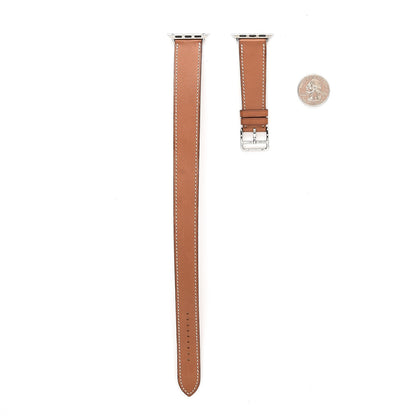 Hermes Barenia 38mm Apple Watch Double Tour Band Fauve 2 of 6