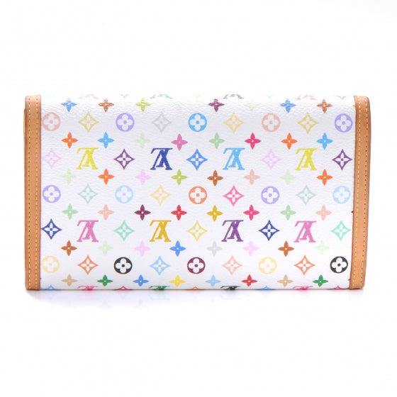 Louis Vuitton Monogram Multicolor Porte Tresor International Wallet White 3 of 7