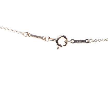 Tiffany 18K Yellow Gold Rock Crystal Quartz Elsa Peretti Open Heart Necklace 5 of 7
