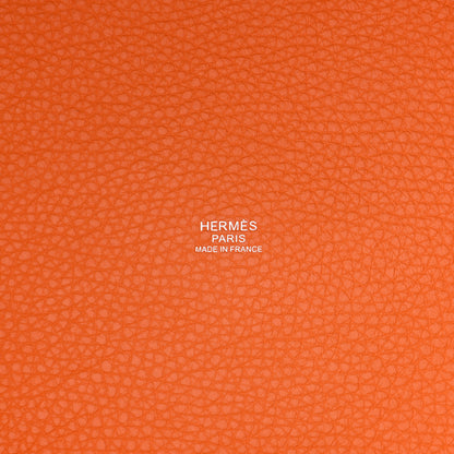 Hermes Taurillon Clemence Picotin Lock 26 GM Orange 6 of 12