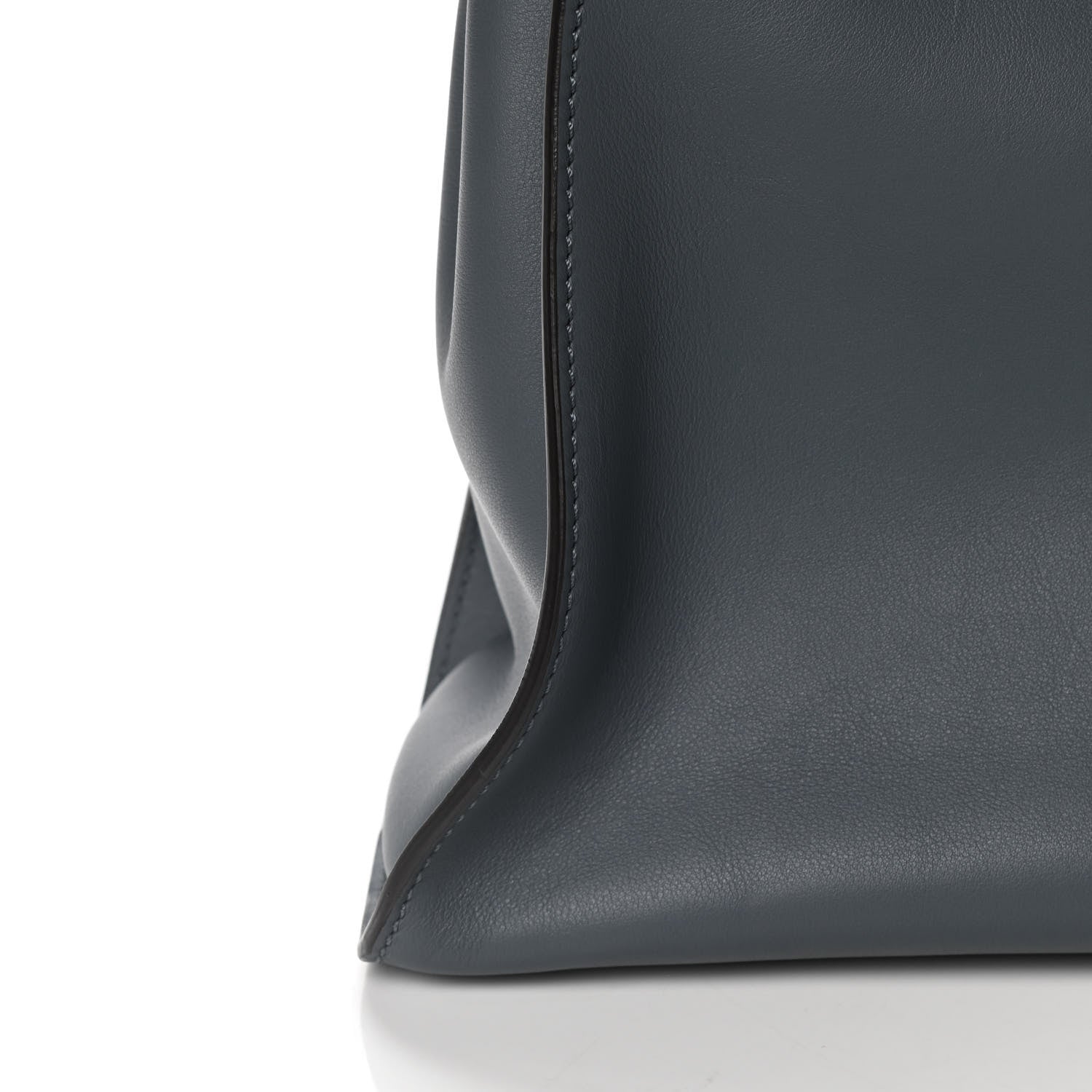 Fendi Vitello Seta Shiny Nappa Medium Peekaboo Iconic Satchel Tempesta Grigio Perla 11 of 13
