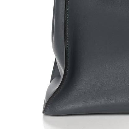 Fendi Vitello Seta Shiny Nappa Medium Peekaboo Iconic Satchel Tempesta Grigio Perla 11 of 13