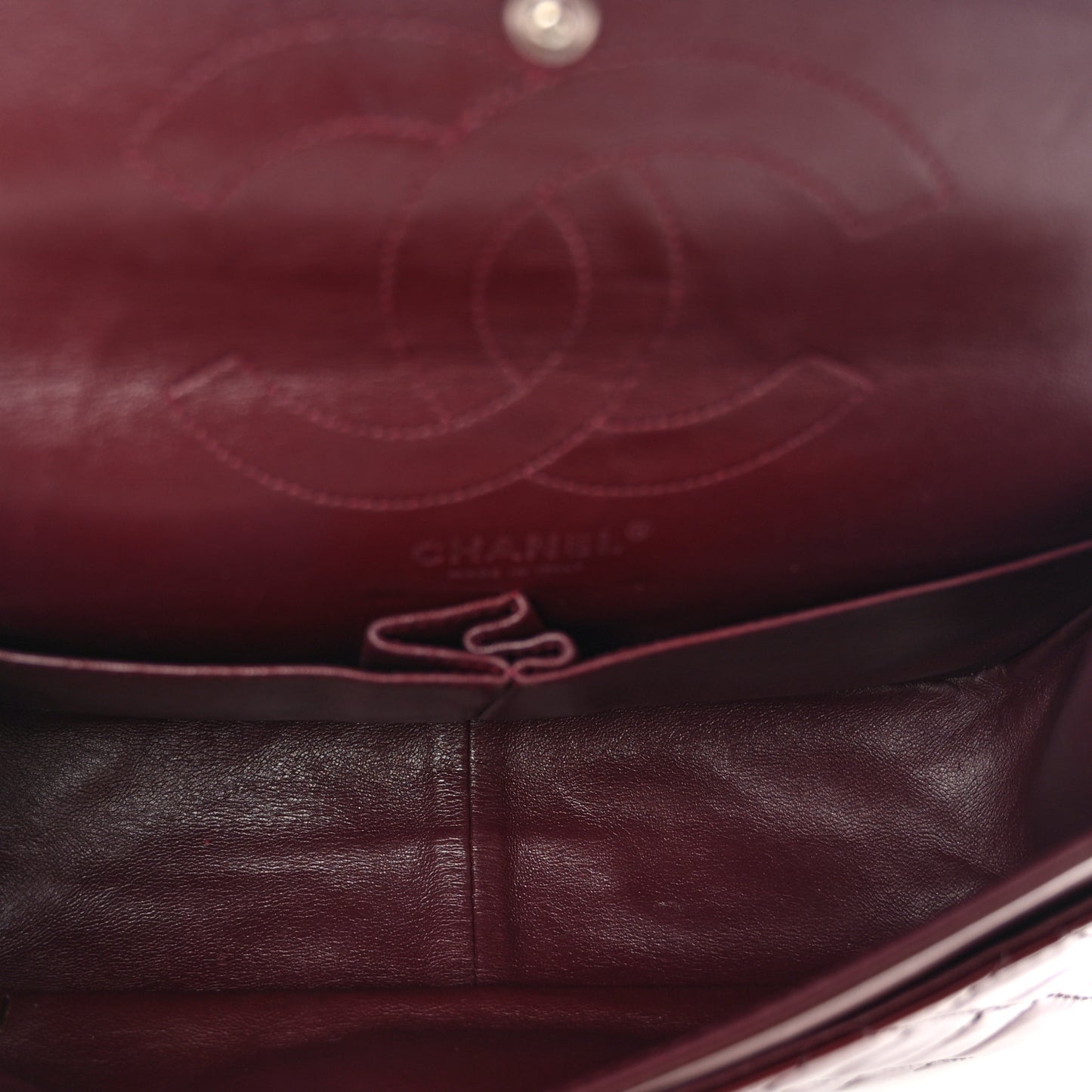 Patent Quilted 2.55 Reissue 226 Flap Burgundy