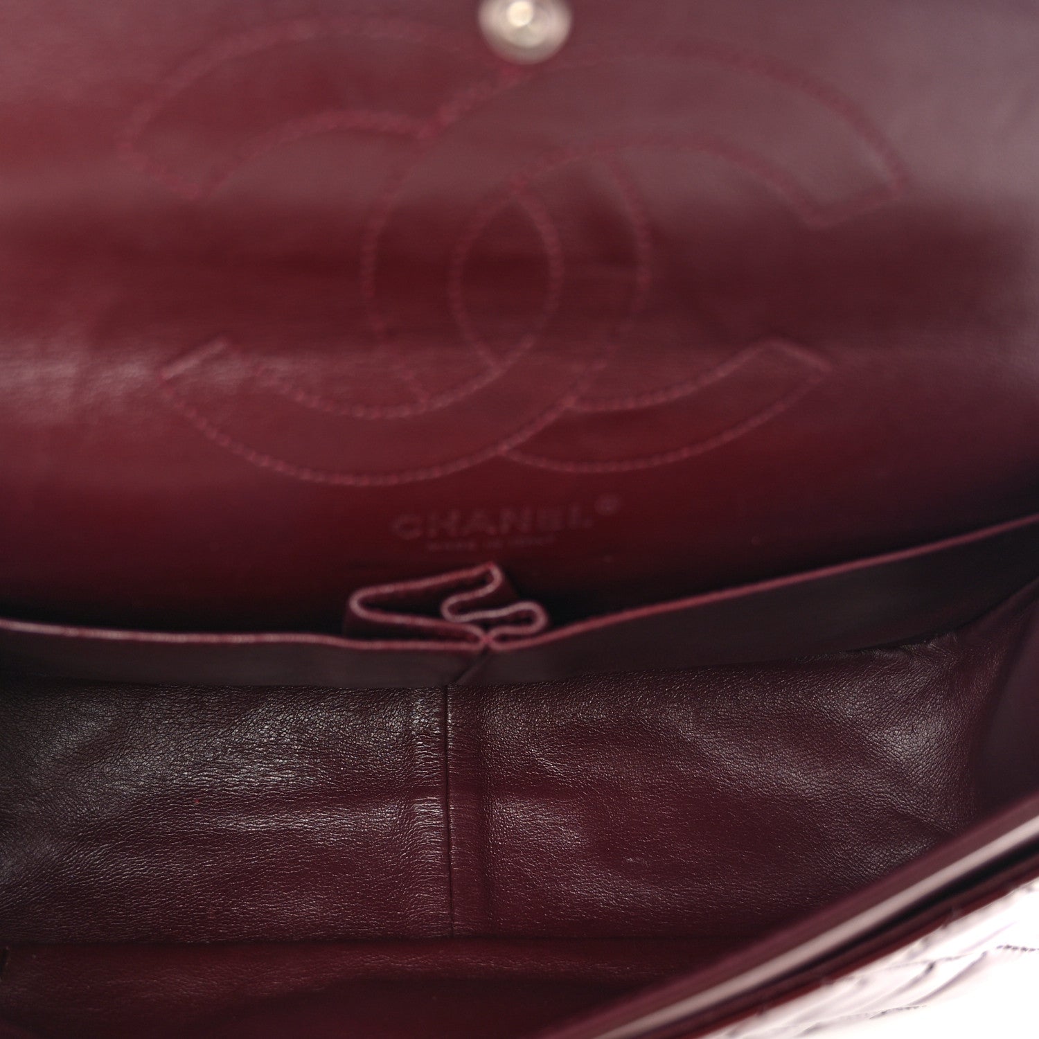 Chanel Patent Quilted 2.55 Reissue 226 Flap Burgundy 5 of 11