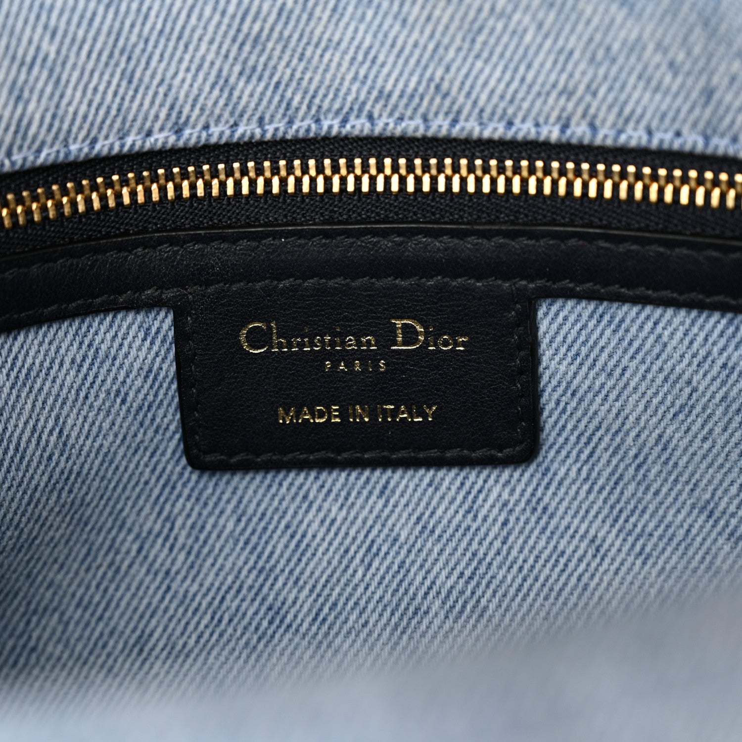 Christian Dior Denim Macrocannage Medium Caro Bag Blue 6 of 11