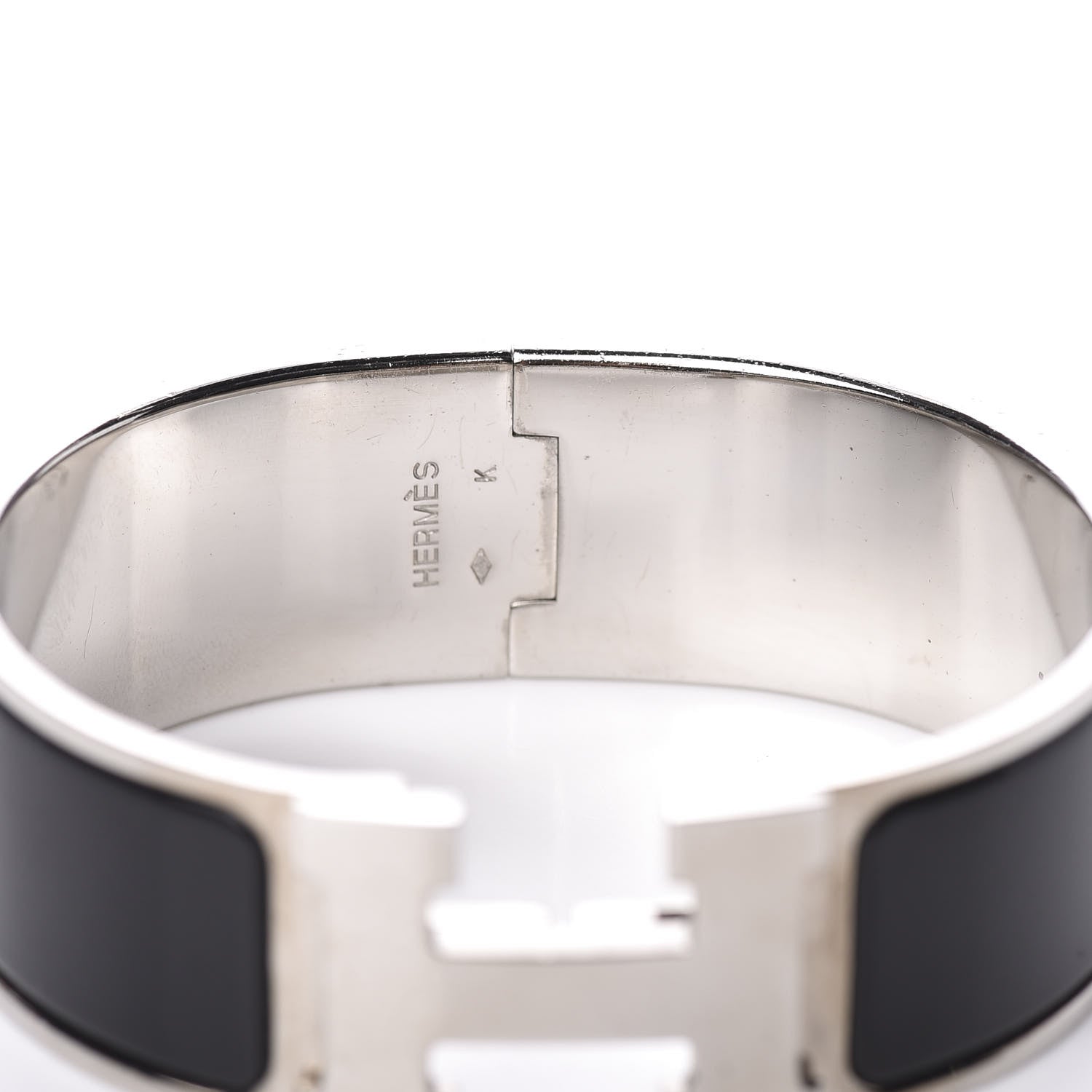 Hermes Enamel Wide Clic Clac H Bracelet PM Black 3 of 3