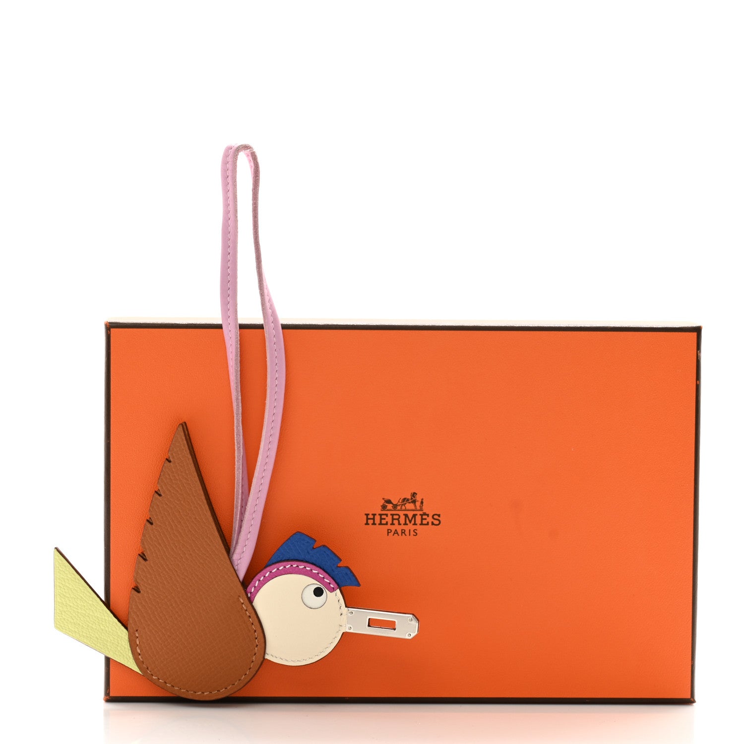 Hermes Epsom Swift Chevre Mysore Birdy Bag Charm Mauve Sylvestre Magnolia Jaune Bourgeon Gold Craie 5 of 5
