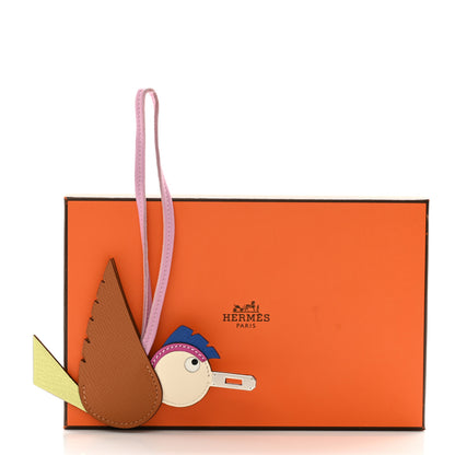 Hermes Epsom Swift Chevre Mysore Birdy Bag Charm Mauve Sylvestre Magnolia Jaune Bourgeon Gold Craie 5 of 5