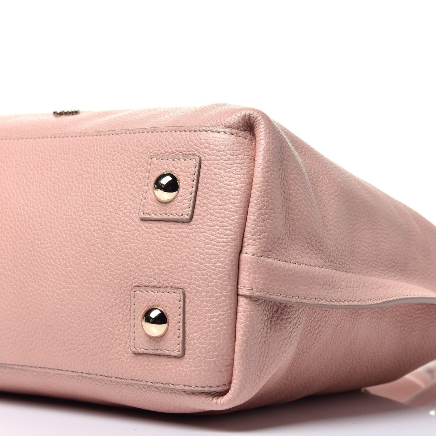 Classic Grained Calfskin Small Alice Satchel Blush