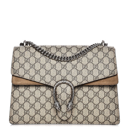 Gucci GG Supreme Monogram Medium Dionysus Shoulder Bag Taupe 1 of 11