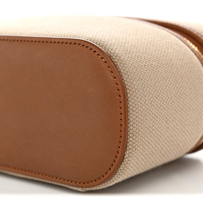 Saint Laurent Canvas Calfskin Gaby Vanity Bag Desert Dust Brick 10 of 10