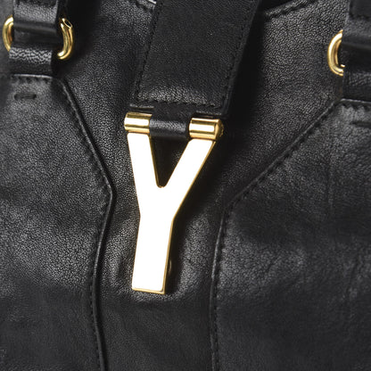 Saint Laurent Sheepskin Medium Cabas ChYc Black 10 of 11
