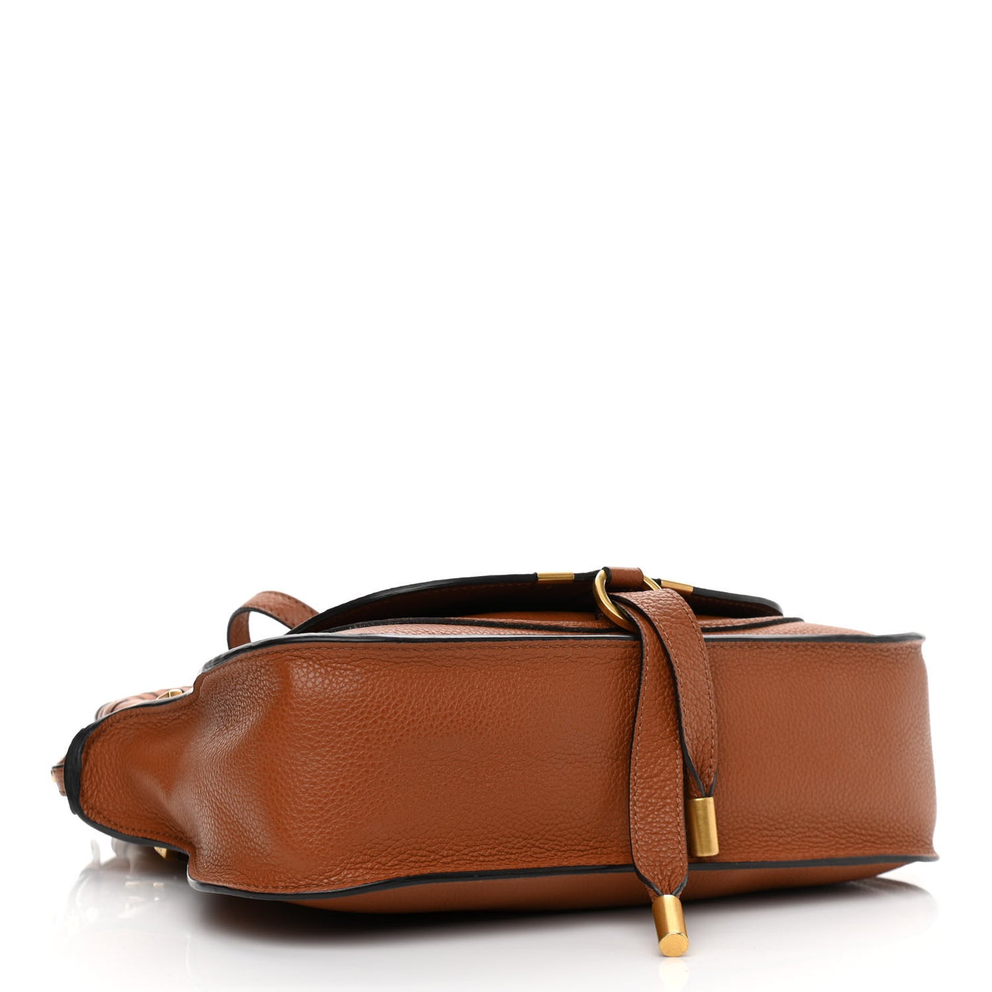 Calfskin Small Marcie Satchel Tan