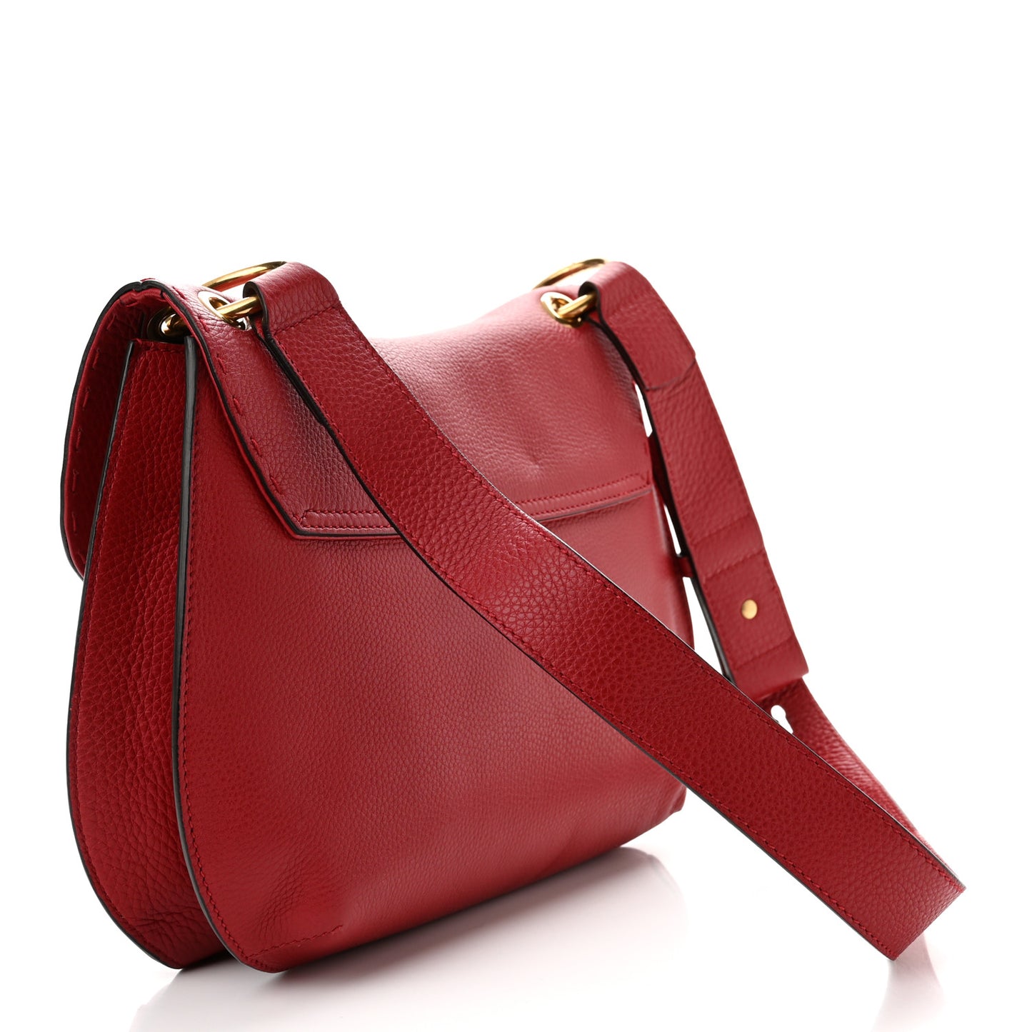Cellarius Calfskin Feline GG Marmont Flap Shoulder Bag Vulcanic Red