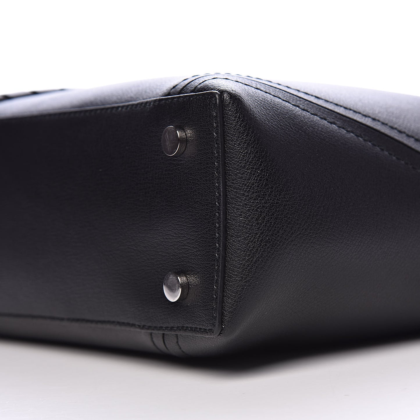 Calfskin Hex Tote Black