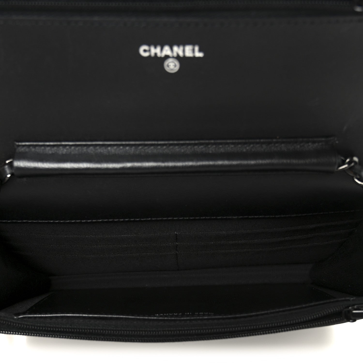 Chanel Lambskin Quilted Wallet On Chain WOC So Black 5 of 12