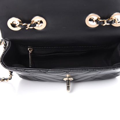 Chanel Shiny Lambskin Quilted Small Montcoco Flap Black 5 of 10