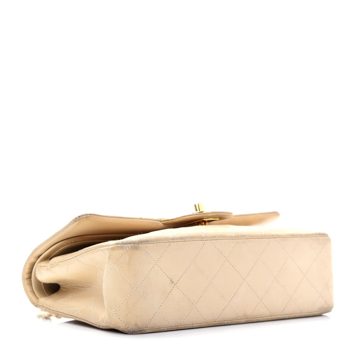 Chanel Lambskin Quilted Small Double Flap Beige 4 of 29