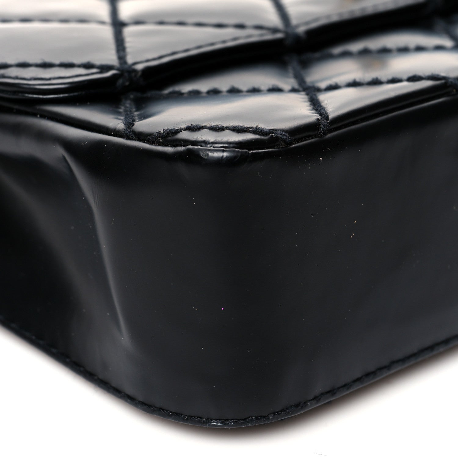 Chanel Glazed Calfskin Stitched Small Flap Black 7 of 9