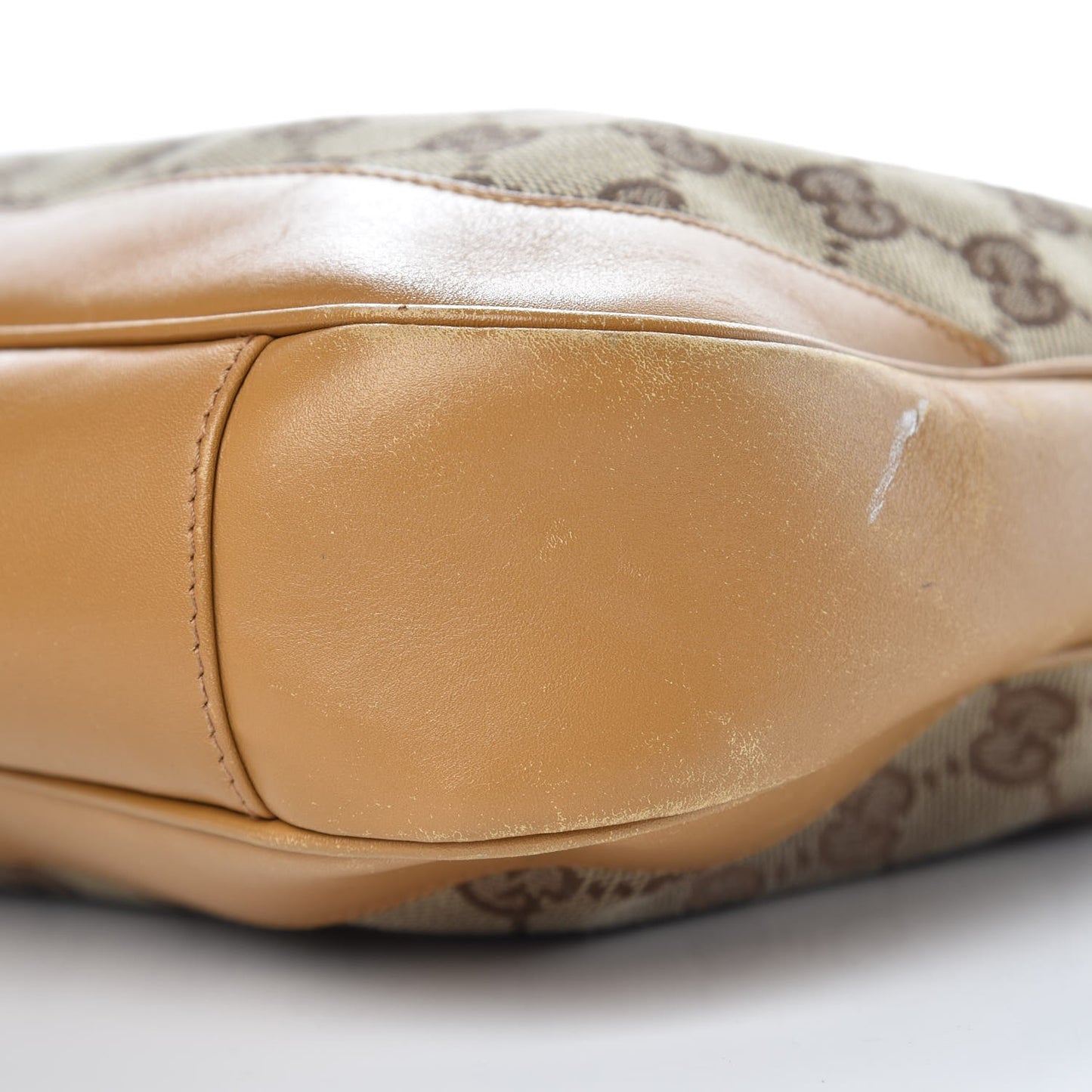 Monogram Bamboo Top Handle Bag Tan