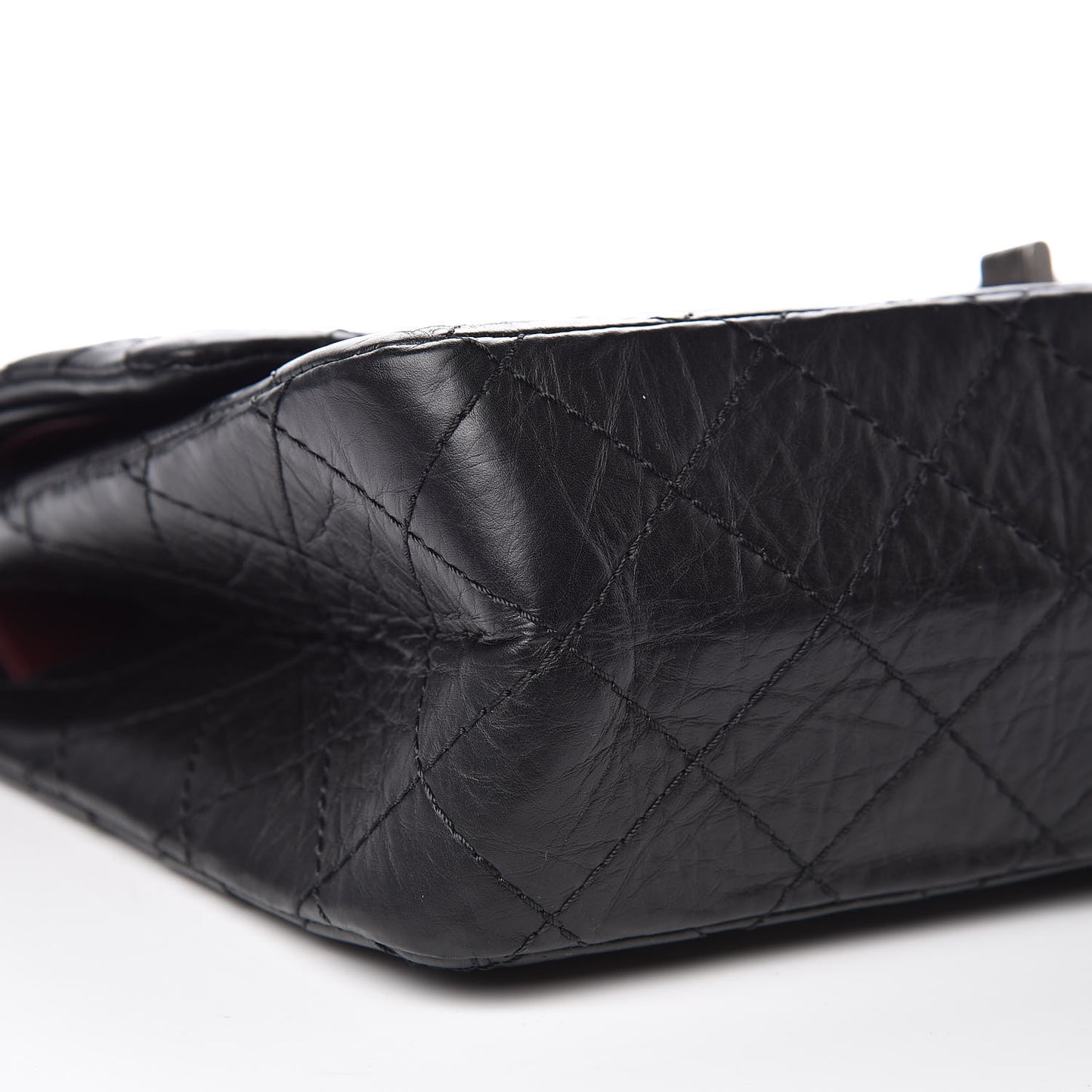 Aged Calfskin Quilted 2.55 Reissue 226 Flap Black