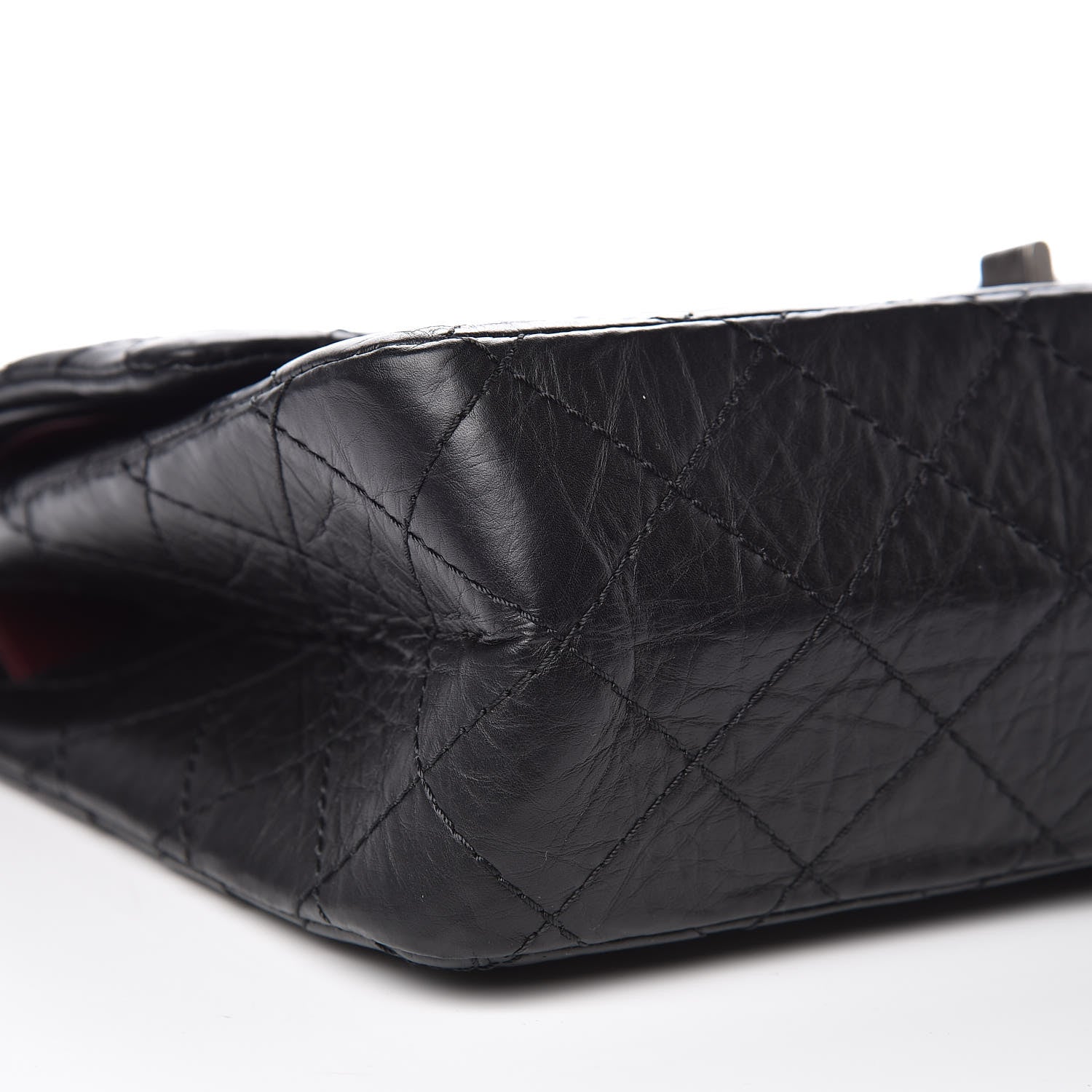 Chanel Aged Calfskin Quilted 2.55 Reissue 226 Flap Black 8 of 10