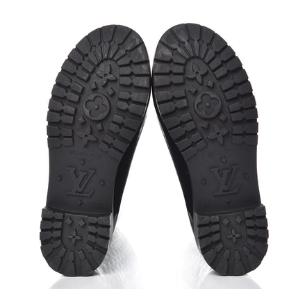 Louis Vuitton Rubber Embossed Monogram Splash Rain Boots 37 Black 7 of 9